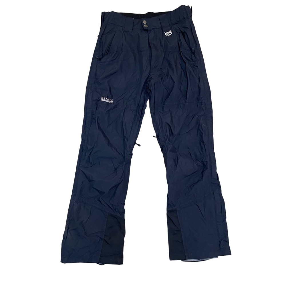 Vintage Y2k Marker Mens XS‎ Black Insulated Ski Snowboard Pants Waterproof